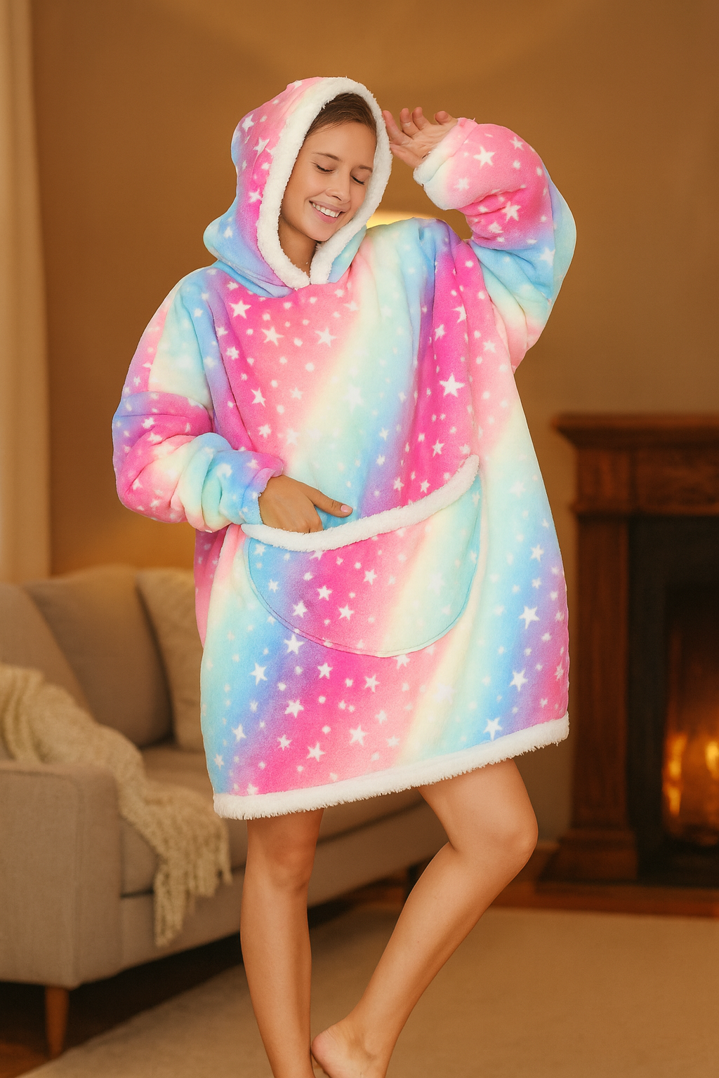 Kalira - スタイリッシュなフード付きブランケット