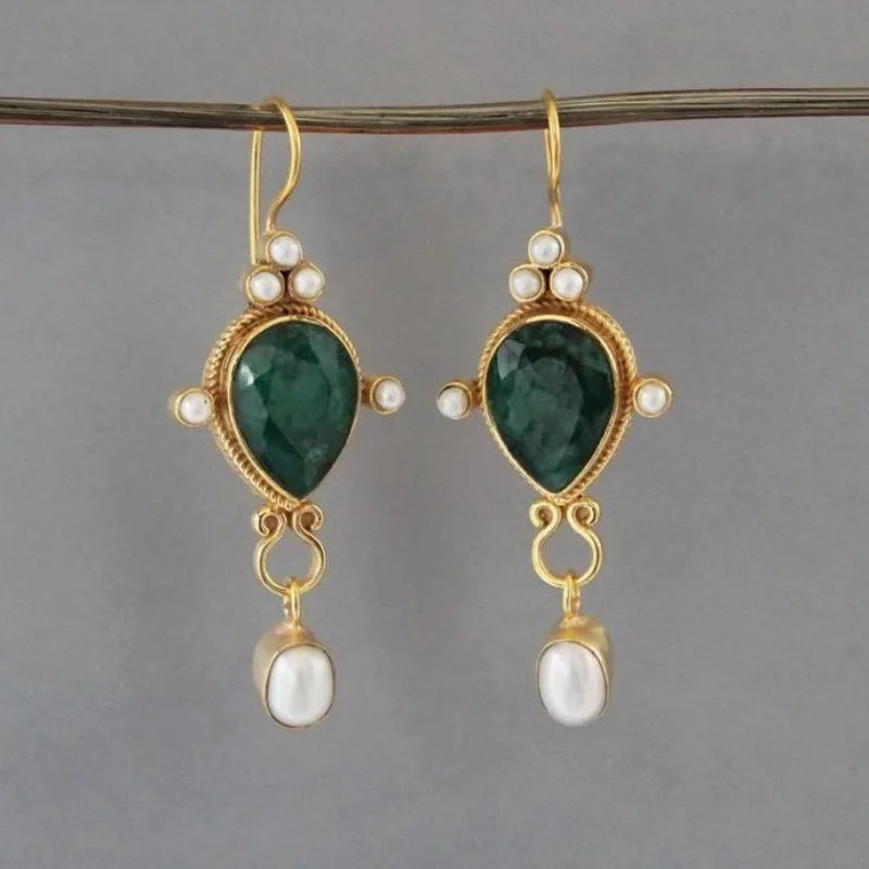 Zilia - ティアドロップジェムイヤリング