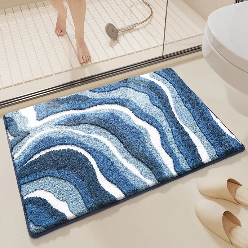 プラッシュ水吸収バスマット