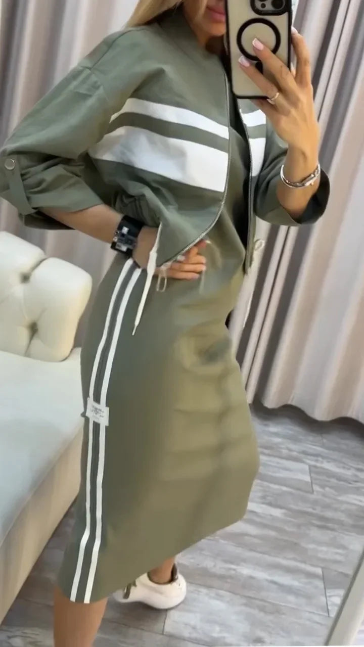 Charletta - スタイリッシュなカジュアル2ピースセット