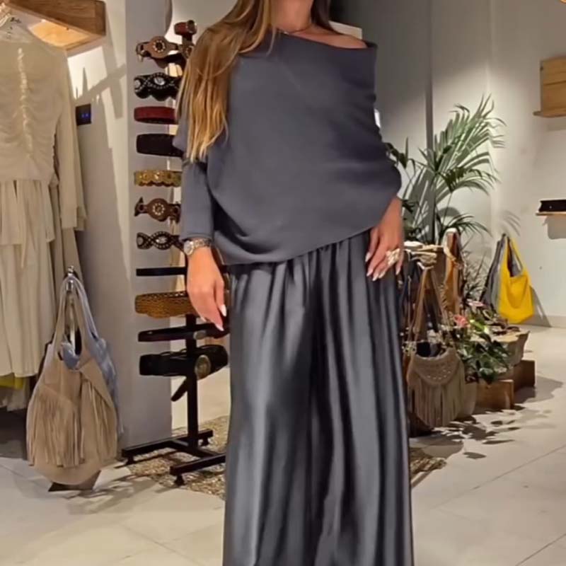 Zairielle - エレガントカジュアルツーピースセット