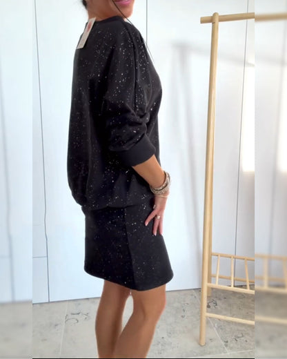 Meliorah - スタイリッシュカジュアルミニドレス