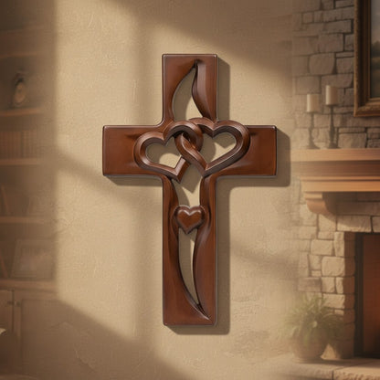 Orlinda - ハートディテールのクロス壁飾り