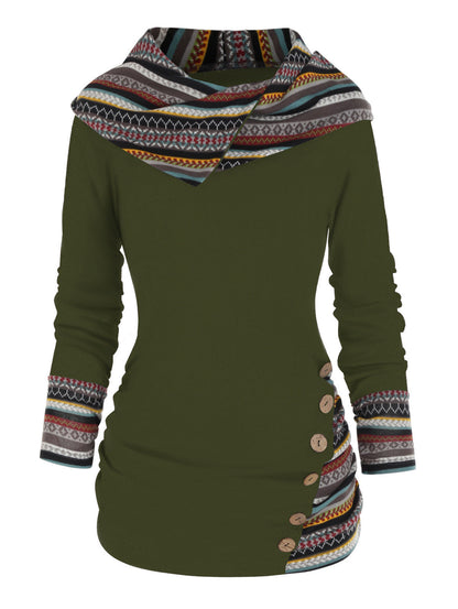 Amilene - スタイリッシュなカジュアルプルオーバーフーディ