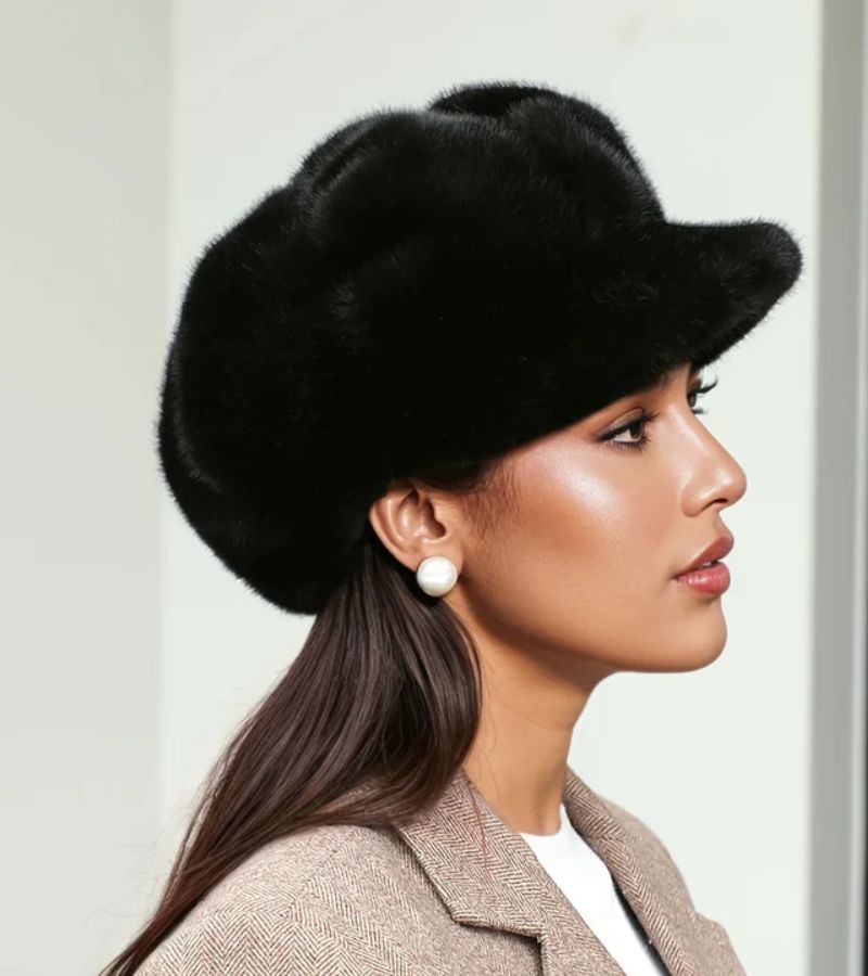 Tallina - フェイクファー ベレー帽