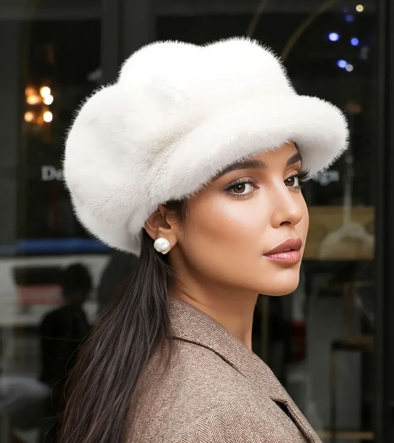 Tallina - フェイクファー ベレー帽