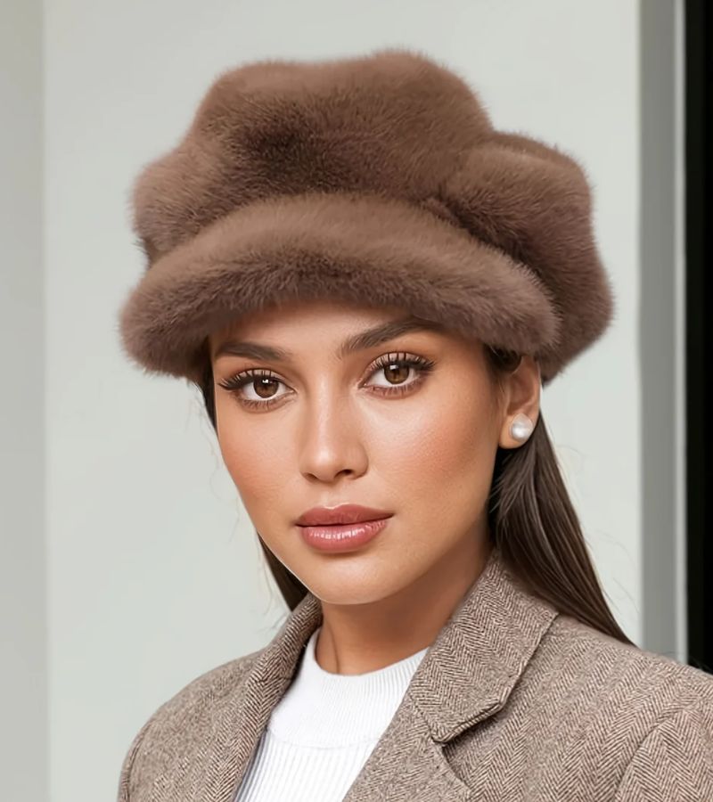 Tallina - フェイクファー ベレー帽