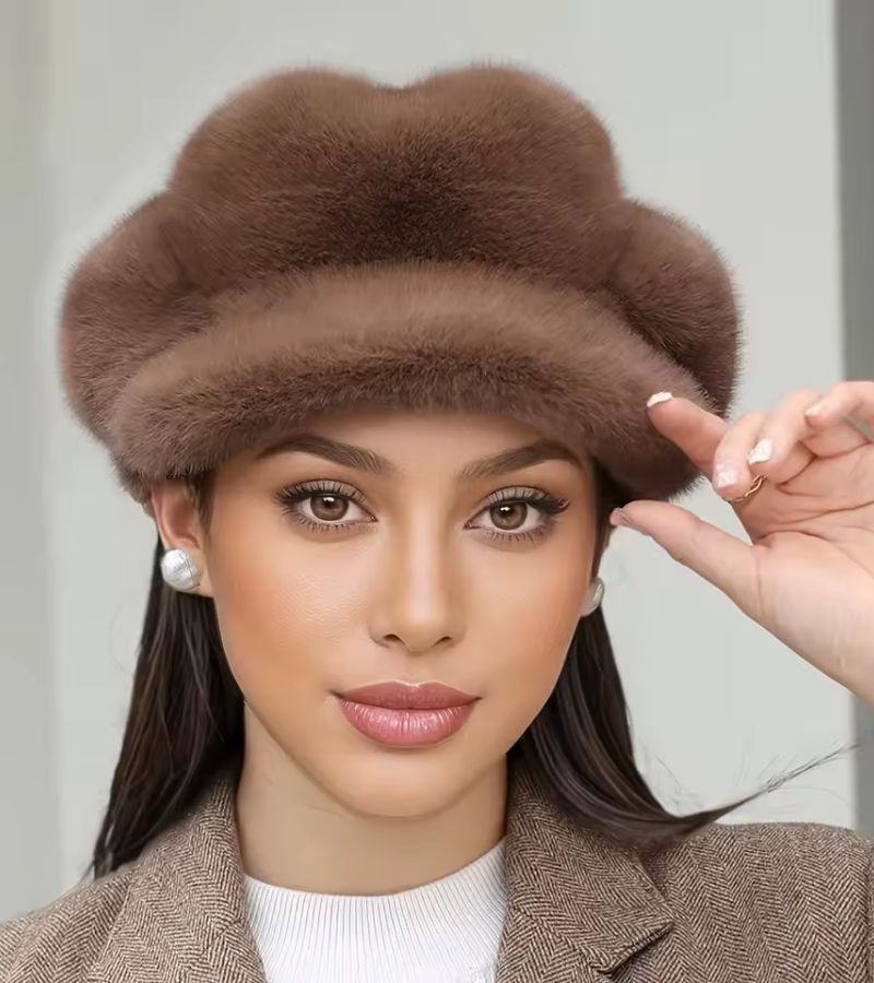 Tallina - フェイクファー ベレー帽