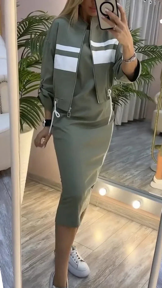 Charletta - スタイリッシュなカジュアル2ピースセット