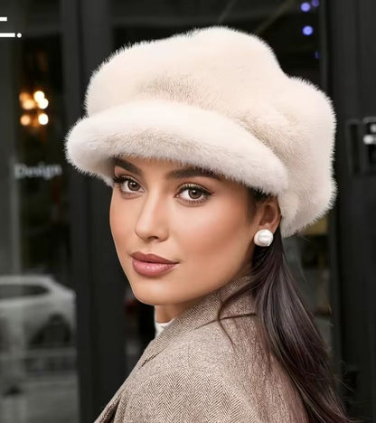 Tallina - フェイクファー ベレー帽