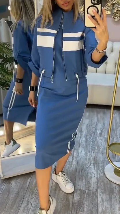 Charletta - スタイリッシュなカジュアル2ピースセット