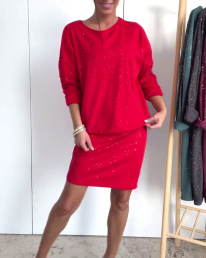 Meliorah - スタイリッシュカジュアルミニドレス