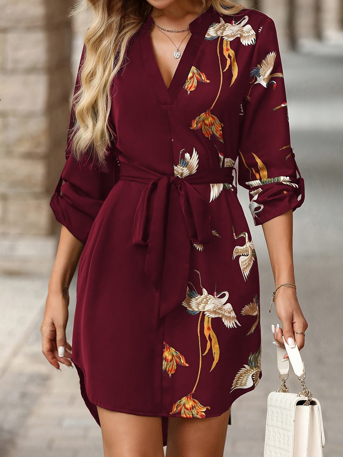 Oriella - スタイリッシュカジュアルミニドレス