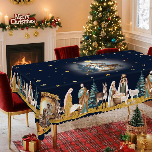 Isanisse - クリスマス装飾テーブルクロス