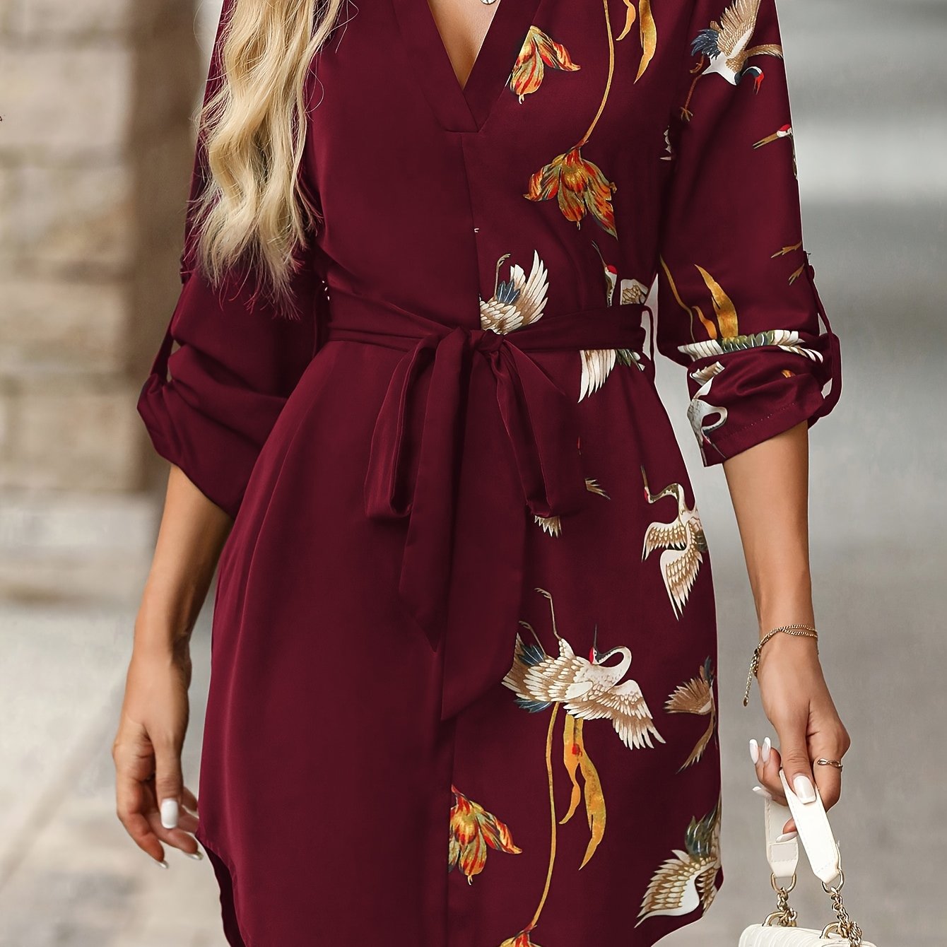 Oriella - スタイリッシュカジュアルミニドレス