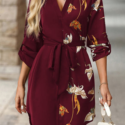 Oriella - スタイリッシュカジュアルミニドレス