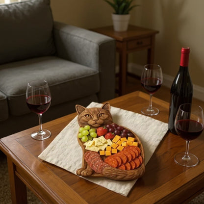 Wynonna - 猫のシルエットスナックボード