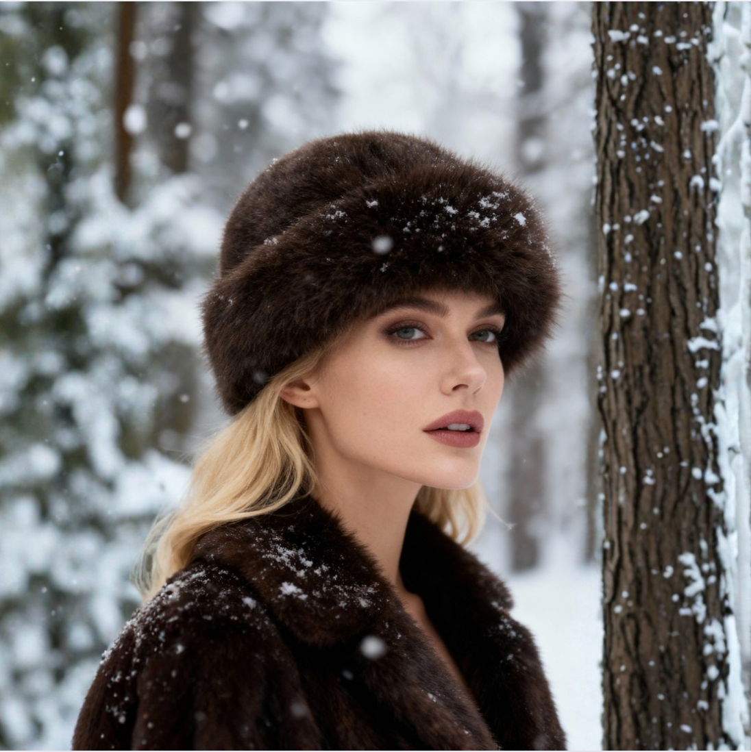 Kora - スタイリッシュなフェイクファーハット