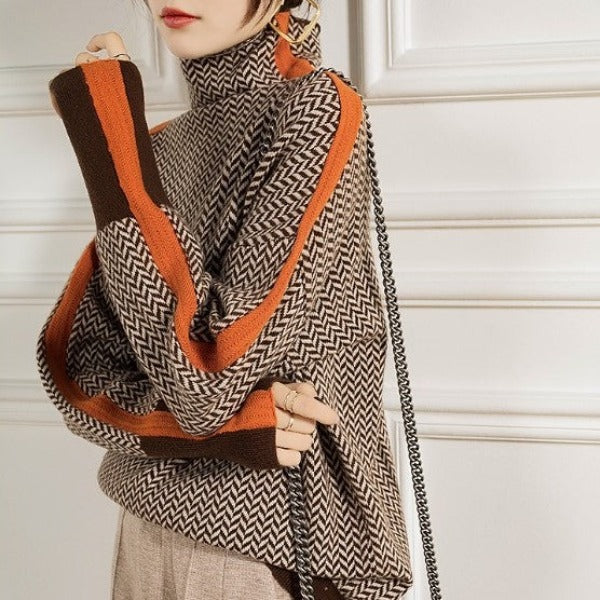 Halirra - スタイリッシュなカジュアルタートルネックセーター