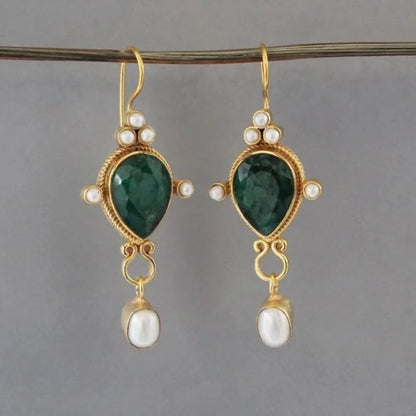 Zilia - ティアドロップジェムイヤリング