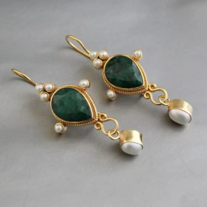 Zilia - ティアドロップジェムイヤリング