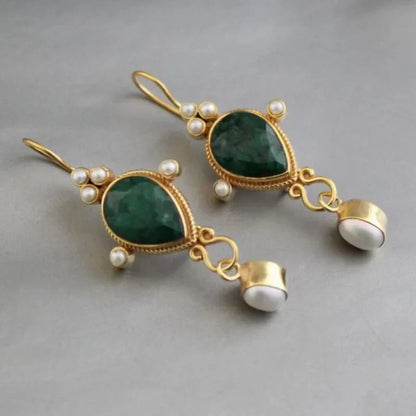 Zilia - ティアドロップジェムイヤリング