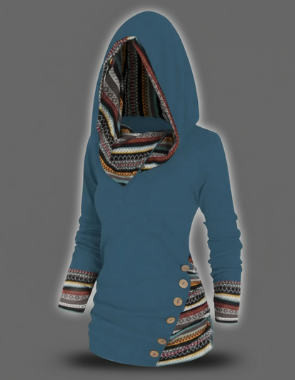 Amilene - スタイリッシュなカジュアルプルオーバーフーディ