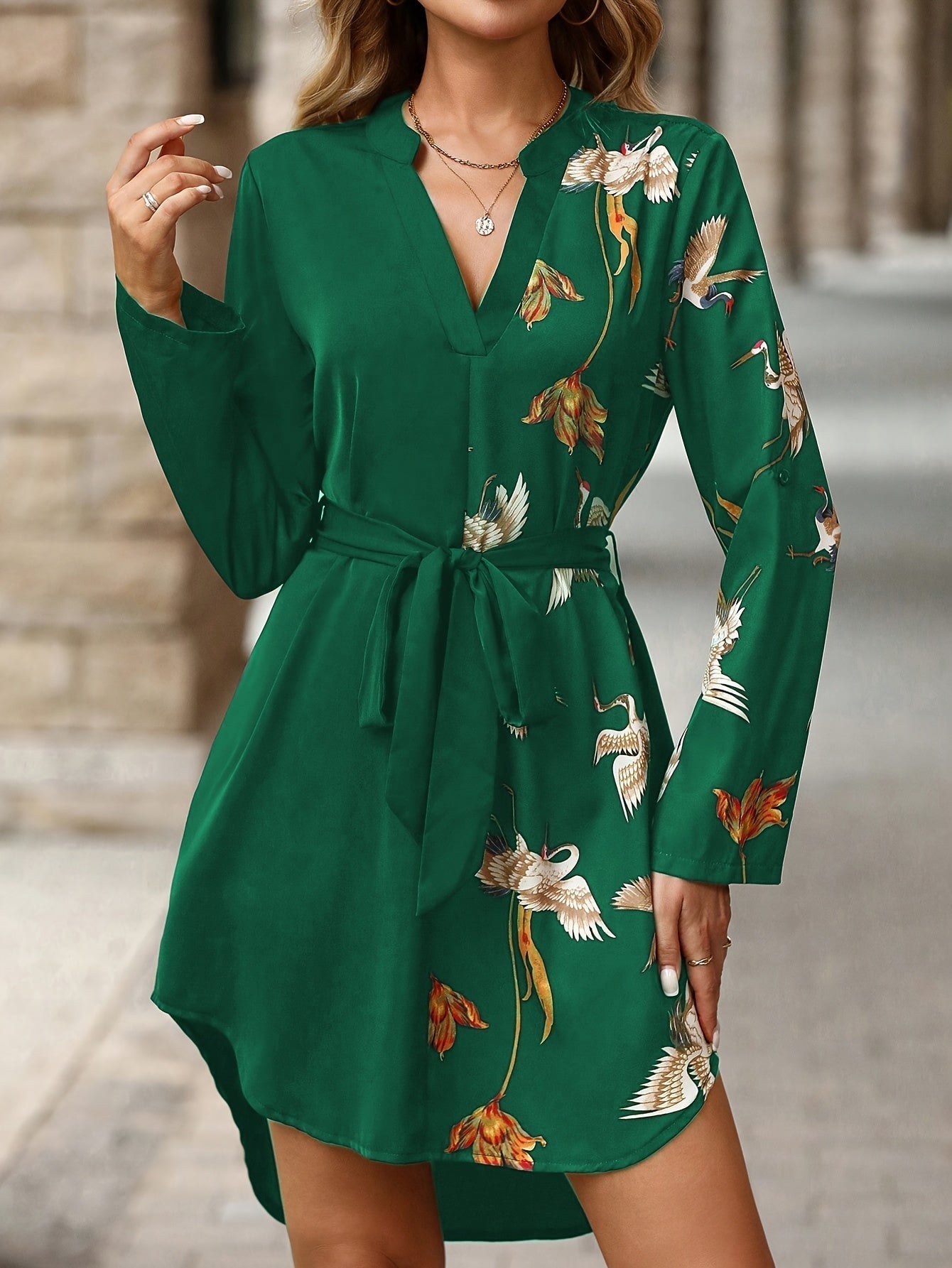 Oriella - スタイリッシュカジュアルミニドレス