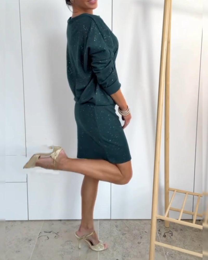 Meliorah - スタイリッシュカジュアルミニドレス