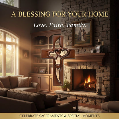 Orlinda - ハートディテールのクロス壁飾り