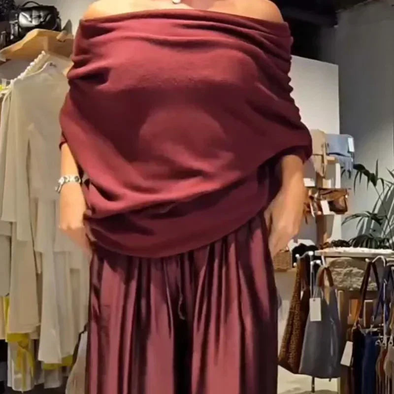 Zairielle - エレガントカジュアルツーピースセット