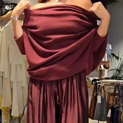 Zairielle - エレガントカジュアルツーピースセット