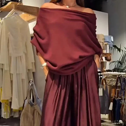 Zairielle - エレガントカジュアルツーピースセット