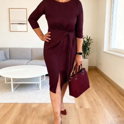 Arienna - エレガントカジュアルミディドレス